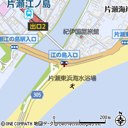 江ノ島海岸周辺の地図