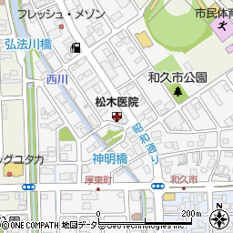 松木医院周辺の地図