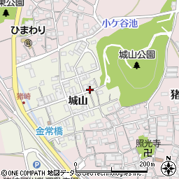 京都府福知山市城山周辺の地図
