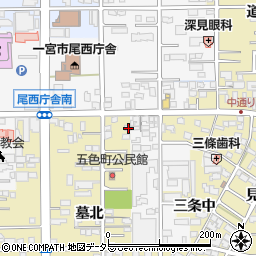 愛知県一宮市三条墓北96周辺の地図