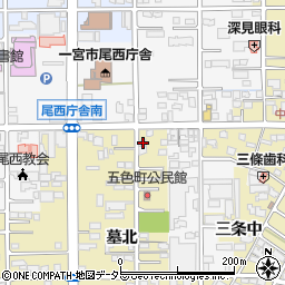 愛知県一宮市三条墓北94周辺の地図