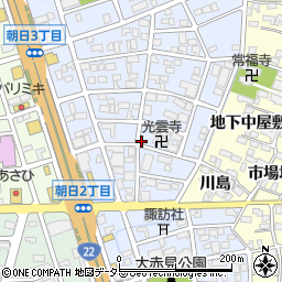 愛知県一宮市赤見周辺の地図