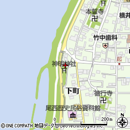 愛知県一宮市起堤町173周辺の地図