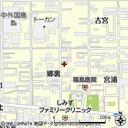 愛知県一宮市大和町馬引郷裏52周辺の地図