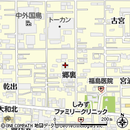 愛知県一宮市大和町馬引郷裏34周辺の地図
