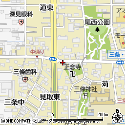 愛知県一宮市三条安周辺の地図