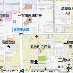 愛知県一宮市三条墓北53周辺の地図