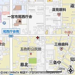 愛知県一宮市東五城中通り西1-12周辺の地図