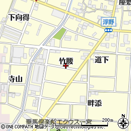 愛知県一宮市千秋町浮野竹腰周辺の地図