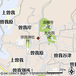 曽我谷津公民館周辺の地図