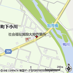 滋賀県高島市安曇川町下小川2461周辺の地図