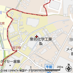 江南工業作業棟周辺の地図