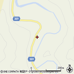 京都府南丹市美山町河内谷古坊周辺の地図