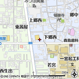 愛知県一宮市小信中島下郷西周辺の地図