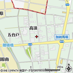 愛知県一宮市千秋町加納馬場高須周辺の地図