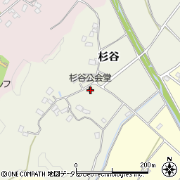 杉谷公会堂周辺の地図