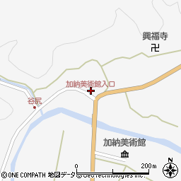 加納美術館入口周辺の地図