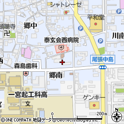 愛知県一宮市小信中島郷南周辺の地図
