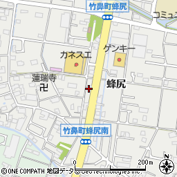 岐阜県羽島市竹鼻町蜂尻周辺の地図