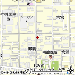 愛知県一宮市大和町馬引郷裏54-1周辺の地図