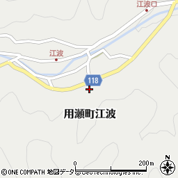 鳥取県鳥取市用瀬町江波周辺の地図