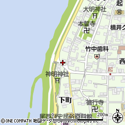 愛知県一宮市起堤町168周辺の地図