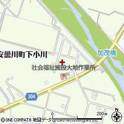 滋賀県高島市安曇川町下小川1566-24周辺の地図