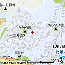 神奈川県鎌倉市七里ガ浜2丁目周辺の地図