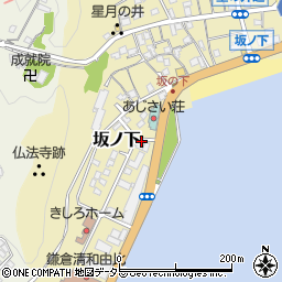 コインパーク鎌倉坂ノ下駐車場周辺の地図