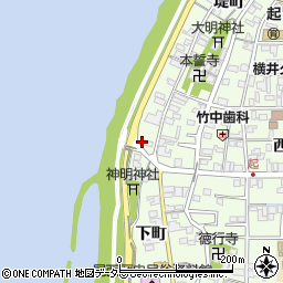 愛知県一宮市起堤町165周辺の地図