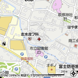 静岡県御殿場市萩原125周辺の地図