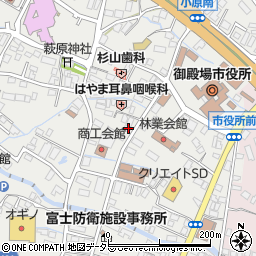 静岡県御殿場市萩原518周辺の地図