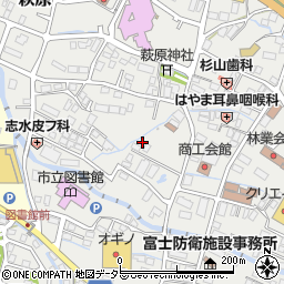 静岡県御殿場市萩原514周辺の地図