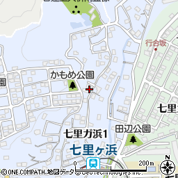 神奈川県鎌倉市七里ガ浜1丁目11周辺の地図