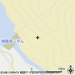 畑薙第二ダム周辺の地図