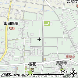 岐阜県羽島市上中町長間周辺の地図