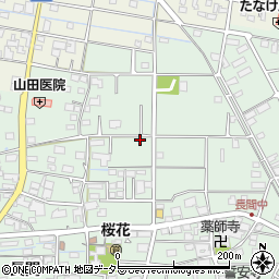 岐阜県羽島市上中町（長間）周辺の地図