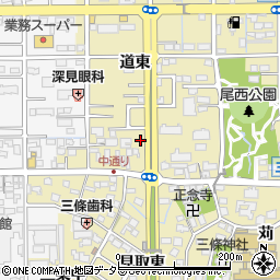 愛知県一宮市三条道東33周辺の地図