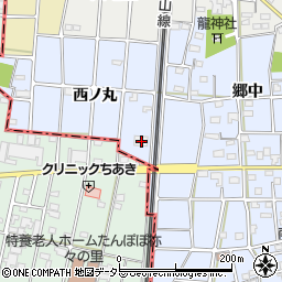 愛知県江南市田代町西ノ丸53周辺の地図