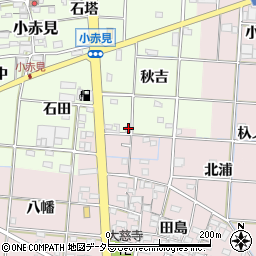 愛知県一宮市小赤見秋吉22周辺の地図