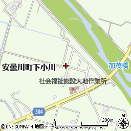 滋賀県高島市安曇川町下小川1566-9周辺の地図