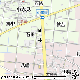 愛知県一宮市小赤見石田48周辺の地図