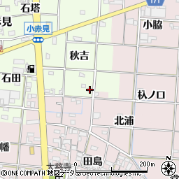 愛知県一宮市小赤見秋吉27周辺の地図