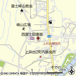 上井出区民館周辺の地図