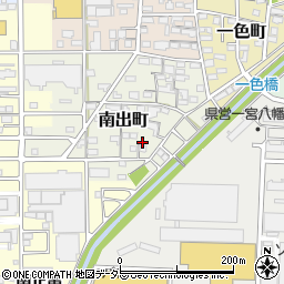 愛知県一宮市南出町43周辺の地図