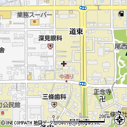 愛知県一宮市三条道東24周辺の地図