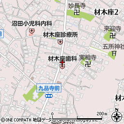 タイムズ鎌倉材木座第２駐車場周辺の地図