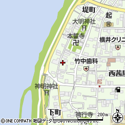 愛知県一宮市起堤町161周辺の地図