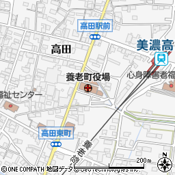 岐阜県養老町（養老郡）周辺の地図