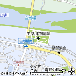 由良川花庭園周辺の地図